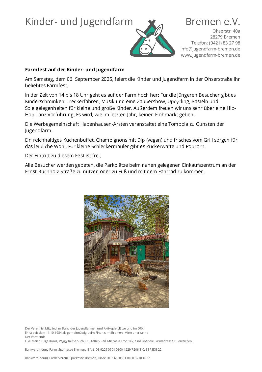 Farmfest 2025: 06.09. 14 bis 18 Uhr